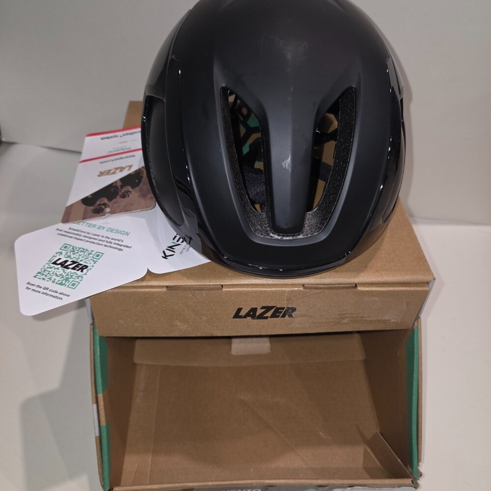 LAZER Vento Kineticore Black Small 52-56cm Retail $300 New in Box - Picture 4 of 14